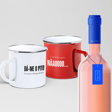 Canecas Pito e grito + 1 Rosé